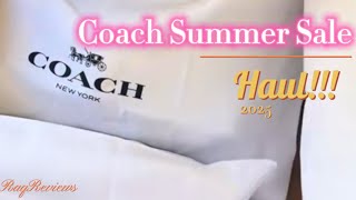 Coach Summer Sale Haul 2025 | RaqReviews