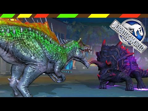 SPINOTASUCHUS VS VULCAN 19 | Jurassic World The Games | Khủng Long Bạo Chúa Chiến Đấu 211-DINO KING
