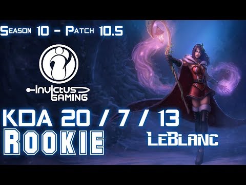 IG Rookie LEBLANC vs ORNN Mid - Patch 10.5 KR Ranked