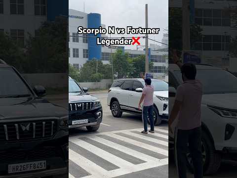 Fortuner Vs Scorpio N #dragrace #fortuner #mahindra#scorpio #scorpioN#viralshort#shorts#raoabhi0085
