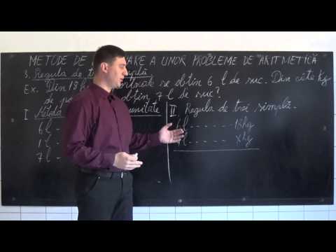Matematica  metode de rezolvare a unor probleme de aritmetica    lectia 5