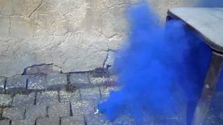 blue smoke device nr. 3 ("phthalo blue")