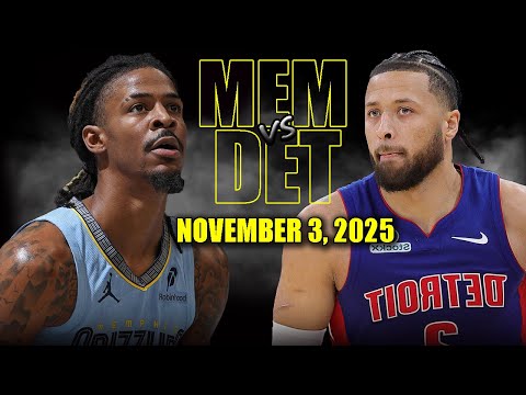 Memphis Grizzlies vs Detroit Pistons Full Game Highlights - November 3, 2025 | NBA Season