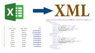 Download the video "Convert Excel Data Table to XML Data File"