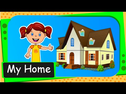 Short animated story for kids - My Home - English