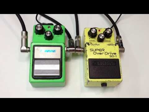 1983 Ibanez TS9 Tube Screamer vs 1982 Boss SD-1 Super Overdrive