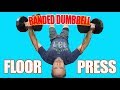(CHEST) Banded Dumbbell Floor Presses! Another chest alternative for those with shoulder pains!