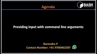 Complete Shell Scripting Tutorials | Providing input for shell script with command line arguments