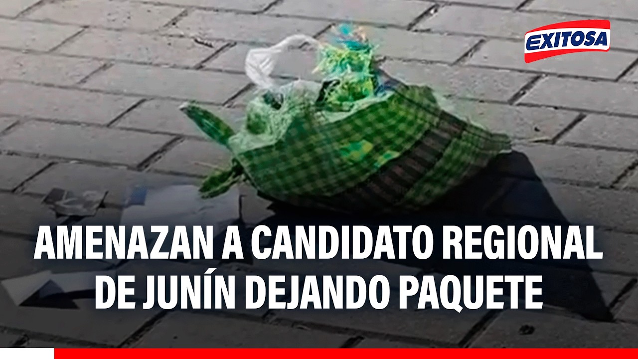 🔴🔵 Amenazan a candidato regional de Junín con mensaje intimidatorio en su vivienda