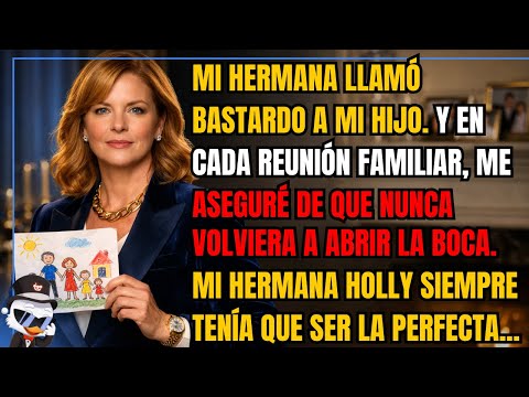 Mi hermana llamó bastardo a mi hijo. Y en cada reunión familiar, me aseguré de que nunca volviera...