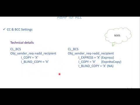 Video 2: ABAP For ALL - Email Functionality Part 2