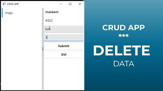 Delete Data CRUD App - Fyne Golang GUI Tutorial 61