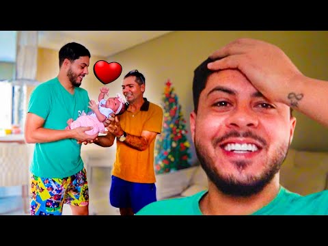 MY FATHER CAME FROM BAHIA AS A SURPRISE TO MEET OUR DAUGHTER😭❤