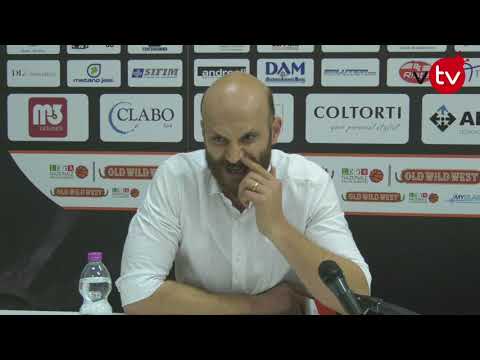 Coach Cagnazzo nel dopo partita con Bergamo