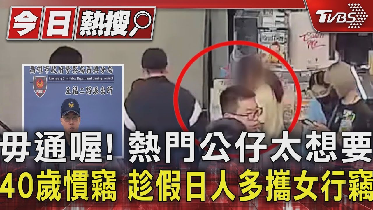 毋通喔!熱門公仔太想要 40歲慣竊趁假日人多攜女行竊