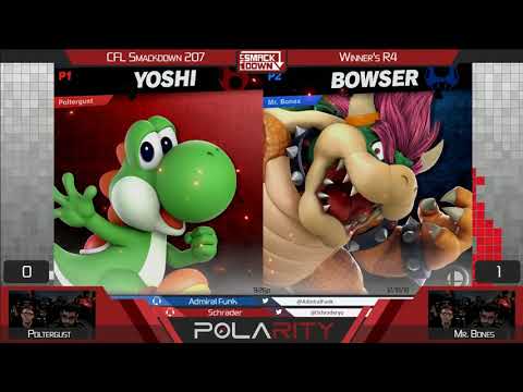 CFL Smackdown 207 Ultimate - Poltergust (Yoshi) vs Mr Bones (Bowser) - Winners R4