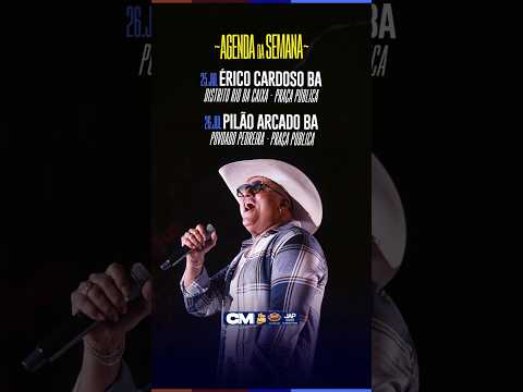 A emoção continua tomando conta da Bahia! Nesta semana, Ceian Muniz sobe ao palco em duas cidades.
