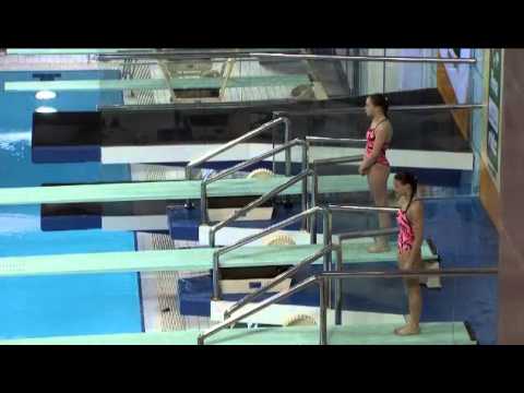 Springboard 3m Womenen Sync FINA World Diving Series Dubai 2014