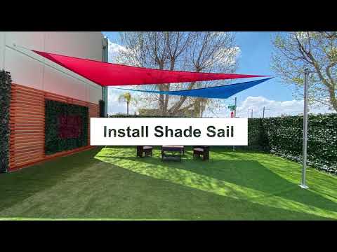Sunshade sail install