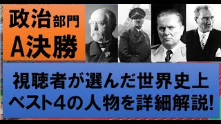 【最高の人物は誰？】世界史オリンピック 政治部門 ついに決勝戦！【ビスマルク・ヒトラー・チトー・アタテュルク】