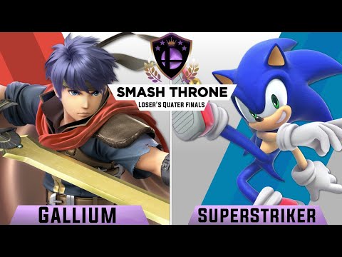 SuperStriker (Sonic) VS Gallium (Ike) Loser's Quarter Finals | Smash Throne Singles Tournament #15