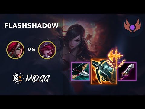MID.GG: [ FlashShad0w ] Katarina BOT vs Xayah | EUW MASTER | LOL Season 2025