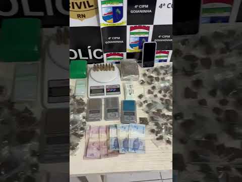 Operação "Liberdade" prende casal com mais de 1.000 porções de drogas na Praia da Pipa