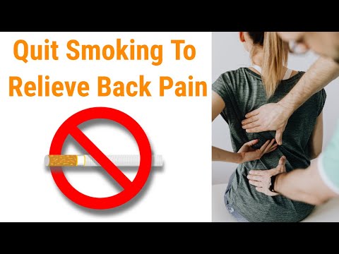 Stop Smoking to Manage Your Back Pain