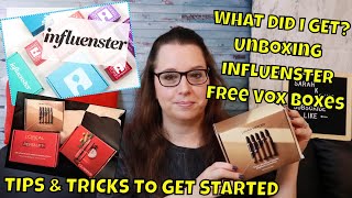 How to Get Started - FREE boxes on INFLUENSTER fast! Make-up Beauty Unboxing Tips Tricks VoxBox