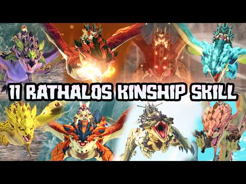 11 RATHALOS KINSHIP SKILLS SHOWCASE (NO GROUND FLARE FROM RAZEWING) - MONSTER HUNTER STORIES 2