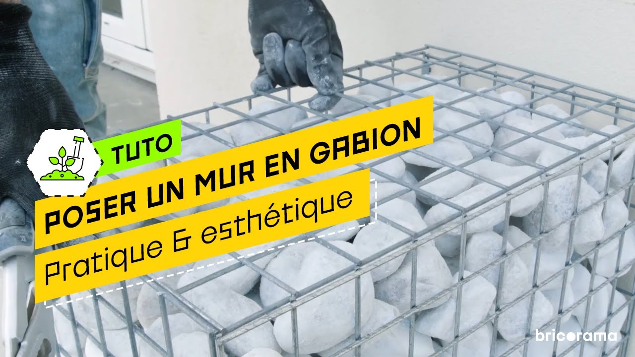 Comment installer un mur en gabion | Bricorama