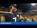 Steelers QB Ben Roethlisberger speaks after leading winning drive vs Ravens