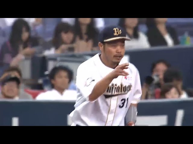 【6回表】捕って○秒!? さりげなくすごいバファローズ・小谷野のテクニック 2015/9/25 Bs-F
