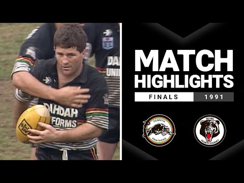 NRL Highlights | Panthers v Bears Semi-Final, 1991 | Classic Match Highlights