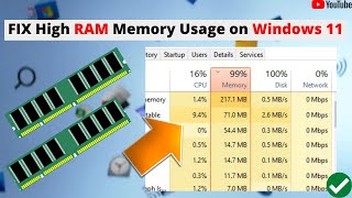 FIX Windows 11 High Memory Usage | RAM Usage In Windows 11 [Tutorial]
