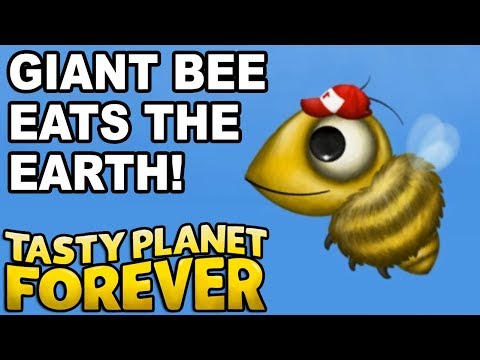 MEGA BEE EATS THE SOLAR SYSTEM! -- Let's Play Tasty Planet Forever Part #4 (Local Co-op)