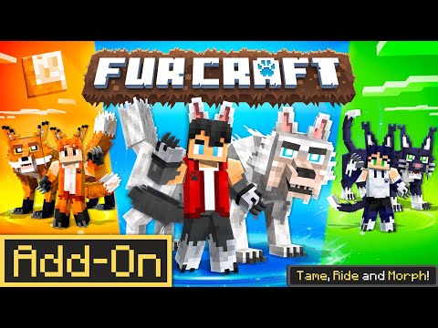 FUR CRAFT ADDON Morphs you into ANIMALS Beasts in Minecraft Bedrock Edition