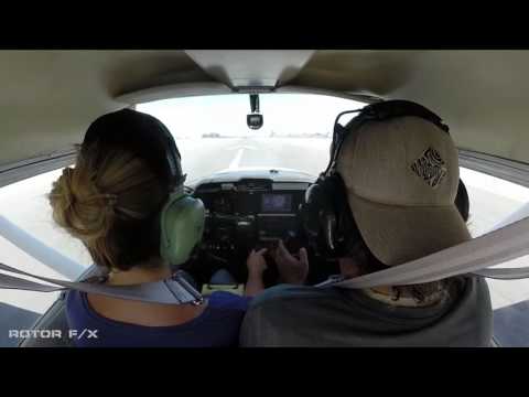 Victoria Cottrell Discovery Airplane flight lesson at ROTOR F/X on June 4th, 2017