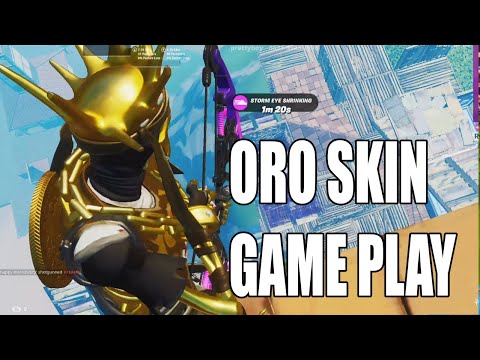 ORO SKIN GAME PLAY in Fortnite Zone Wars