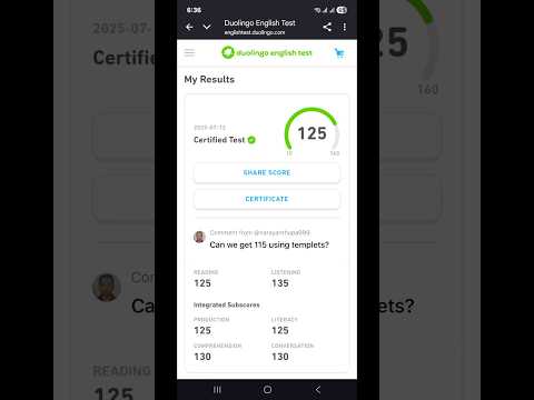 🧠 “How I Scored 125 on Duolingo English Test – First Attempt!”#duolingo #det #learnwithrobin