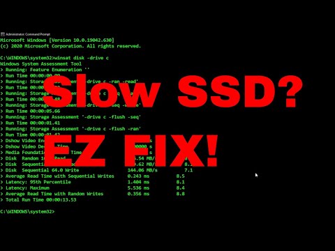 Speed up SSD Windows 10