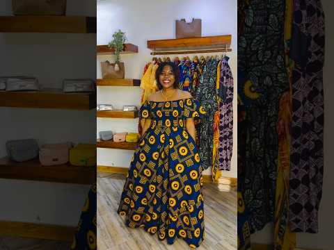Stunning ankara off-shoulder dress style #looseclothing #latestafricaprint #zamakalefashion