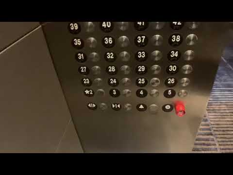 Lightning Quick 1200 FPM Otis Traction High Rise Elevators At The Westin TSQ In NYC