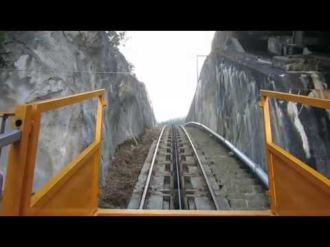 Standseilbahn 1908.01 Riddes Kraftwerk Ecône - Wasserschloss Villy Bergfahrt Teil 2