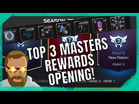 TOP 3 Alliance War Season Rewards Opening! Nexus And 3 6 Star Crystals!