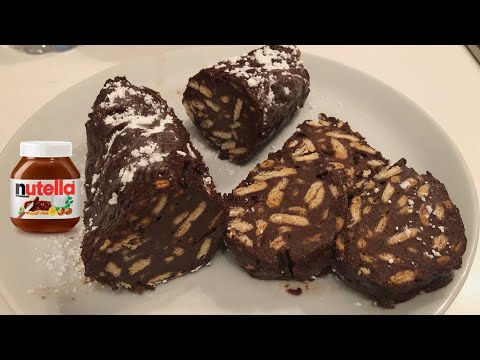 CHOCOLATE SALAMI WITH NUTELLA, BUTTER-FREE AND EGG-FREE