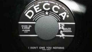 Bobby Helms - I don&#39;t owe you nothing