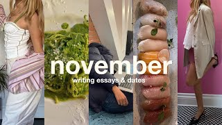 november at uni | writing essays & going out