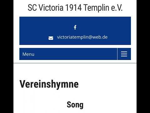 Vereinshymne: SC VICTORIA 1914 TEMPLIN