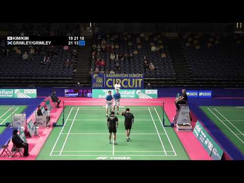 Match point - Kim / Kim vs Grimley / Grimley - MD, SF - Scottish Open 2021